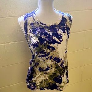 Simply Vera by VeraWang Purple Tie Dye Tank Top